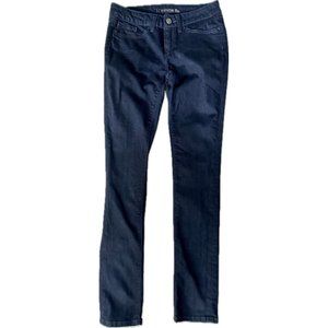 Yummie By Heather Thomson Made in Mexico Dark Denim Zip Up Jeans Size 27 Tall